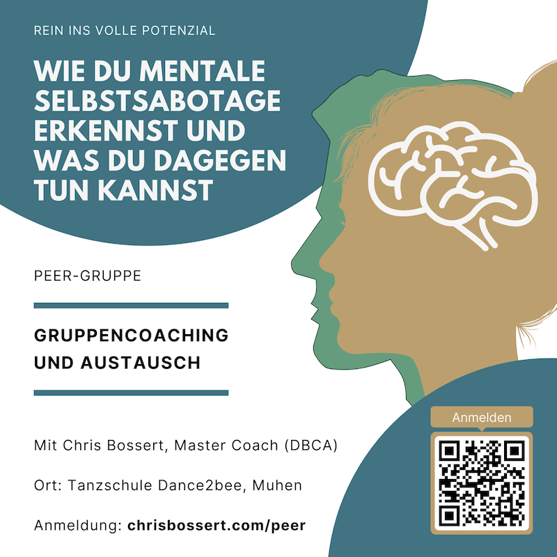Flyer Peer-Gruppe mit Chris Bossert in Muhen
